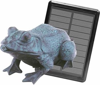 Heissner SOLAR Teichfigur Frosch mit Wasserspielpumpe