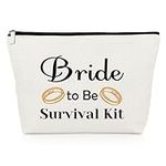 Bride to Be Makeup Bag Bridal Shower Gift Bride Gifts Bachelorette Gifts for Wedding Party Cosmetic Bag Best Friend Gift Valentines Day Gift for Sister Cosmetic Pouch Wedding Gifts for Bride to Be