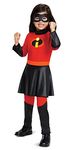 Disguise Violet Jumpsuit W/Skirt Toddler Deluxe Child Costume, Red, Medium/(3T-4T)