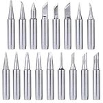 Mesee 17Pcs Soldering Tips Kit 900M Lead-Free Solder Iron Tip Welding Replacement Accessories for Hakko, Radio Shack, TENMA, ATTEN, Quick, Aoyue, Yihua Solder Station