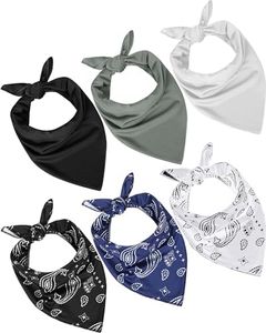 Vinsatin 6 Pieces Paisley Cooling Bandana Bulk Cooling Skull Cap Cowboy Headband Unisex Neck Bandana Wicking Bandana for Men Women Fitness Sports