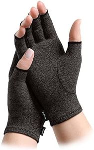 SUPEAK Arthritis Compression Gloves for Men & Women - Fingerless Gloves for Carpal Tunnel, Rheumatoid & Osteoarthritis - Hand Warmer Wrist Support Brace Computer, Typing & Gaming Gloves (M)