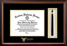 NCAA Ball State Cardinals Tassel Box and Diploma Frame