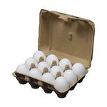 The Eggmazing Egg Decorator Wooden Eggs - Fake Eggs for Easter Egg Decorating, Arts and Crafts - Compatible with All Eggmazing Egg Decorators (12 Pack - 1 Dozen)