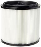 Vacmaster 951333 Official Universal Washable Cartridge Filter for both dry and wet use, for 15-60L Wet and Dry cleaners,White