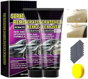 Yilia Nano Cloth Car Scratch Remover Set, Car Scratch Repair Paste Polishing Wax, Nano Cloth and Car Scratch Repair Paste, Magic Nano Cleaning Cloth Scratch Remover for Deep Scratch Repair (2 Sets)