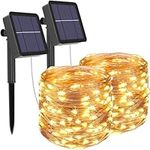 [2 Pack] Litogo Solar Fairy Lights 