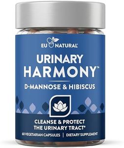 Urinary Harmony D-Mannose Supplement – Urinary Tract Health for Women – Potent Clinical Strength Formula Cleanses and Flushes the Urinary System – 60 Fast Acting Capsules (Improved Comfort in 7 Days)