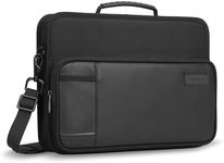 Targus Work-in Case Business Laptop Shoulder Bag for MacBook/Notebook Compact Design with Front Pocket, Carrying Shoulder Strap, Protective Sleeve for 11.6-Inch Laptop, Black (TKC001)