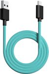 PWNAGE Ultra Custom Paracord Ultra Flexible USB C Cable for Gaming Keyboard, Mouse, Charging, Double-Sleeved Mechanical Keyboard Cable, 1.8M USB-A to USB-C, Mint Color