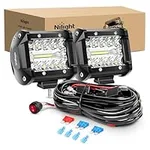 Nilight LED Light Bar 2PCS 60W 4 In