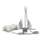 Seachoice Utility Anchor Kit, Hot-Dipped Galvanized Steel, Includes Lead Chain, Shackles, 150-Ft. Anchor Line, for Boats 20-24 Ft.