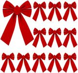 Sggvecsy 12 Pcs Christmas Red Bow C