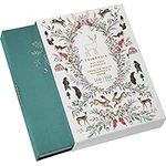 Primrosia A5 Dot Grid Watercolor Journal Notebook – 160 Pages I 160gsm Premium Heavy Paper, No Bleed – Luxe Linen Hard Cover with Cute Deer Slip Cover (Woodlands Teal)