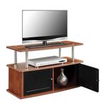 Convenience Concepts TV Stand with 2 Cabinets, Cherry