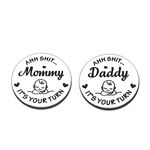 Baby Gifts for New Mom New Parents Decision Coin for First Time Dad Mom Pregnancy Announcement Birthday Mothers Fathers Day Christmas Baby Shower Gifts for Dad Mom to be Coin Double Sided