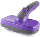 Hertzko Self Cleaning Slicker Brush - Ultimate Cat and Dog Grooming Solution - Ideal for Shedding, Short and Long Haired Cats and Dogs - Perfect Pet Hair Brush for Grooming and Brushing Needs