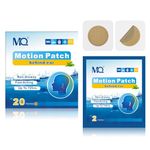 MQ 20ct Motion Sickness Patches, Medium Color, Sea Sickness Patches Waterproof, Cruise Ship Travel Essentials, Fast Acting & Long Lasting 72H