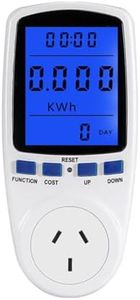Electricity Usage Monitor - Energy Monitor | Power Meter, Electricity Usage Consumption Analyzer Voltage Amps Wattage KWH Outlet Socket with Overload Protection for Home Office Industrial Use