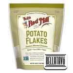 Creamy Potato Flakes Bundle. Includes One-16 oz Resealable Bag of Bobs Red Mill Potato Flakes Instant Mashed Potatoes. Comes with a BELLATAVO Fridge Magnet!