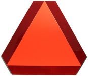 Accuform FRW624 Slow Moving Vehicle Sign, 14" x 16", Steel, Orange with Reflective Red Border