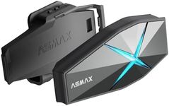 ASMAX F1 Motorcycle Bluetooth Headset,10 Riders Mesh Helmet Communication Systems, AI Voice Control Motorcycle Intercom, 50 Min Fast Charging