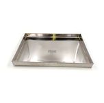 Prime Bakers and Moulders Stainless Steel Sweet Rectangle Tray 1 inch deep (10x8 Inch)