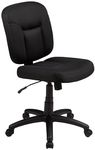 Amazon Basics Office Chairs for home, Ergonomic, Height Adjustable, Fabric, Black, 47cm W×63cm D×88-97.5cm H