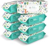 Amazon Brand - Mama Bear Gentle Fragrance Free Baby Wipes, Hypoallergenic, Sensitive Skin, Unscented, 800 Count (8 Packs of 100)