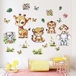 Kids Jungle Animal Wall Stickers fo