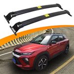 Snailfly 220 LBS Roof Rack Cross Bars Fit for Chevy Chevrolet Trailblazer 2021-2025 Black Crossbars