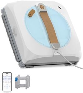 GNOVEL Window Cleaning Robot with 8000Pa, 2025 Upgraded Window Cleaner Robot with Intelligent Path Planning, 15-Stage Anti-Fall, App/Remote Control for Glass, Edge Detection System, Tile & Windows