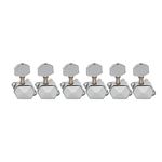 Musiclily Pro 6 in Line Semi Closed Guitar Tuners Tuning Pegs Keys Machine Heads Set for Electric Guitar,Chrome