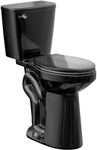 Simple Project 21 Inch Black High Toilet Elongated With Comfort Chair Seat, 1.28 Gpf Powerful Single Flush Extra Tall Toilet, 12 Inch Rough In Bathrooms Comfort Height For Seniors & Tall Person