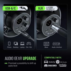 FIFINE K688 Podcast Microphone – USB/XLR Dynamic Mic for Recording