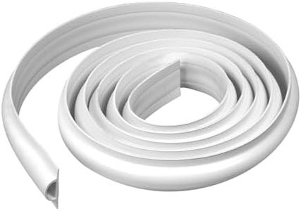 EasyFlex Marine D-Profile Dock Edging, White, 10' Coil