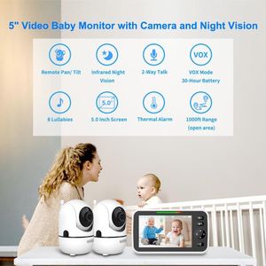 HelloBaby Baby Monitor with 2 Cameras – Video Surveillance System