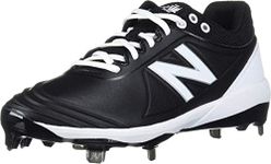 New Balance Women's Fuse V2 Metal Softball Shoe, Black/White, 5