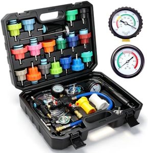 DISEN 33Pcs Coolant Pressure Tester Kit with 23 Adapters(Black)