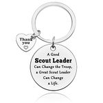 Scout Leader Gifts Inspiration Gifts for Teen Boys Girls Boss Keyring Gifts for Women Men Thank You Keyring Gift Appreciation Gift for Boss Leader Birthday Anniversary Retirement Keyring Gifts