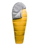 THE NORTH FACE Wasatch 30F / -1C Backpacking Sleeping Bag, Arrowwood Yellow/Zinc Grey, Long-Right Hand