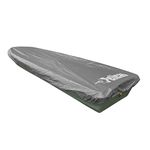 Pelican - Hull Mooring Boat Cover - Heavy Duty Waterproof UV Resistant Marine Grade Polyester - Fits 10-12 ft. Fishing Boats, Grey