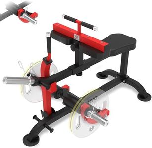 Tibialis Trainer Calf Raise Machine: HVO 2 in 1 Adjustable Seated Calves Workout Equipment Home Gym Weight Plate Loaded