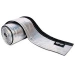 Heat Shroud Sleeve Aluminized Sleeving Express Aluminized Hose and Silver Hose Wire Protection Barrier with Hook and Loop Closure, 3/4" I.D.x 10FT- 1" I.D.x 10FT