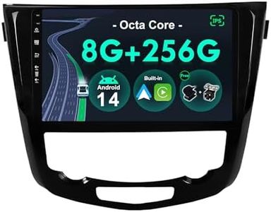 BXLIYER - 8G+256G,8-Core - Android 14 IPS Autoradio pour Nissan X-Trail Qashqai J11 Rouge(2014-2018) - sans Fil Carplay + Android Auto - Caméra + MIC - 2 Din 10.1 Pouce - Dab Volant 360-CAM Fast-Boot