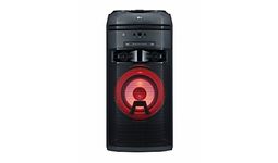 LG OK55 500W, for Karaoke Playback, Recording, Echo Effects and Vocal Effects, DJ Effects, DJ Wheel, DJ Loop, Party Thruster, DJ Pad and Multi-Color Lighting, Bass Blast, XBOOM App (Black)