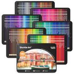 Shuttle Art 180 Colored Pencils, Soft Core Coloring Pencils Set with 4 Sharpeners, Professional Color Pencils for Artists Kids Adults Coloring Sketching and Drawing