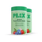 PLIX - THE PLANT FIX EVOLVE Performance Plant Protein Powder For Muscle Gain And Recovery (Mixed Berry Flavour) 2Kg, Vegan Protein Drink With B12 Vitamin, Helps To Boosts Immunity, No Added Sugar