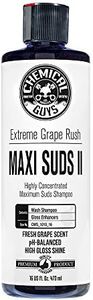 Chemical Guys CWS_1010_16 Maxi-Suds II Foaming Car Wash Soap (Works with Foam Cannons, Foam Guns or Bucket Washes) Safe for Cars, Trucks, Motorcycles, RVs & More, 16 fl. Oz, Grape Scent