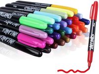 Volcanics Permanent-Markers-Fine-Point Assorted Colors 30 Pack Waterproof on Plastic, Wood, Stone, Metal, Paper and Glass for Kids Adult Doodling Marking